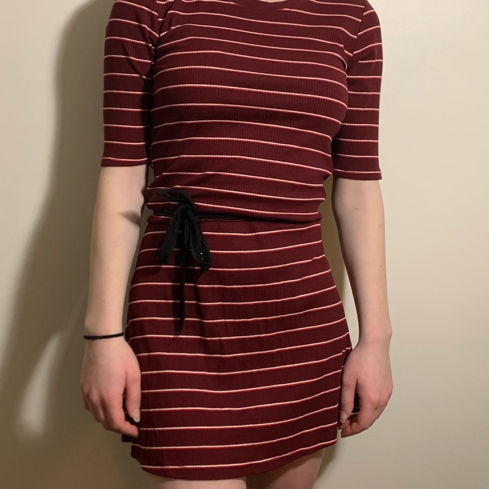 Burgundy Old Navy dress